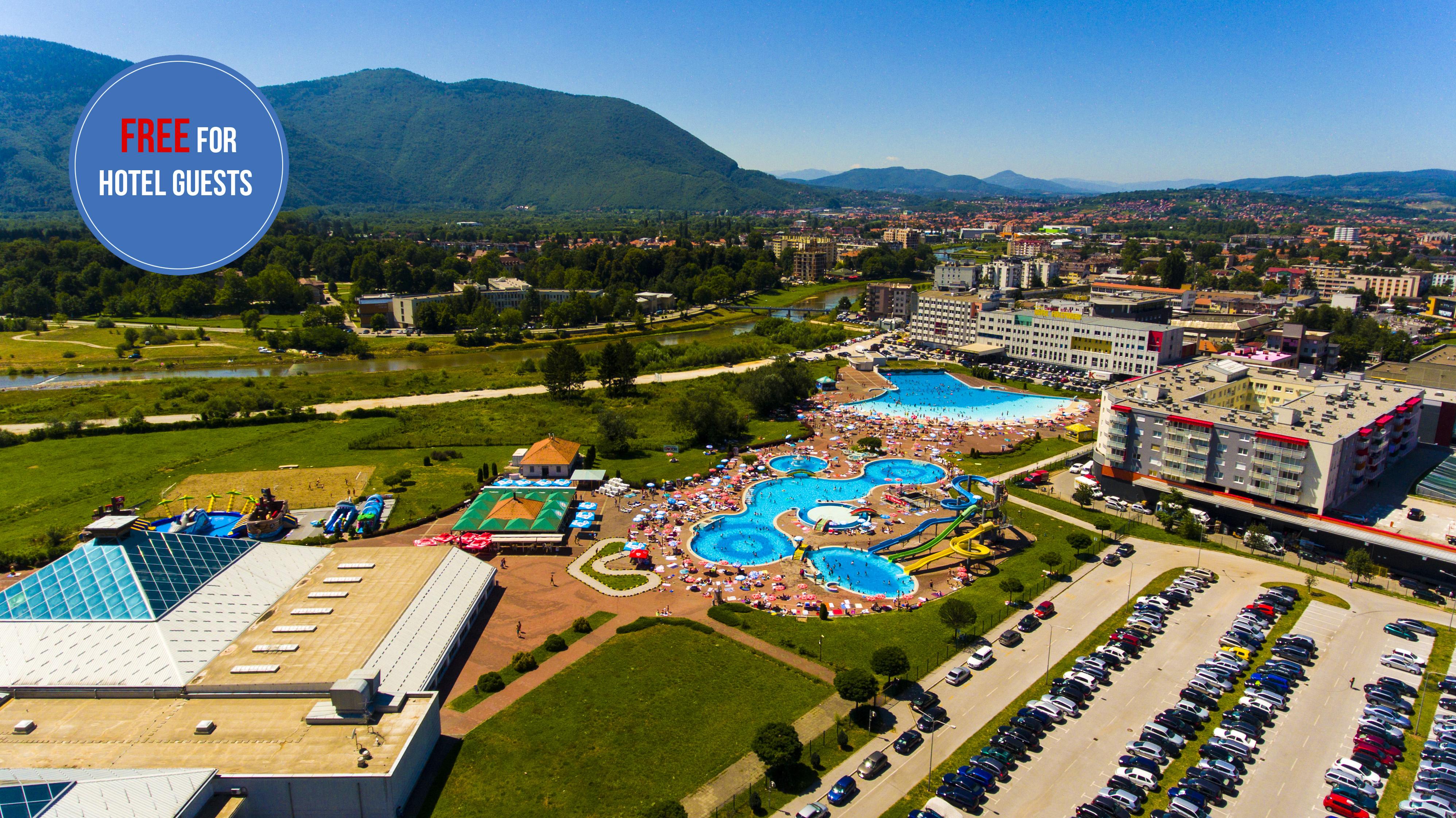 Hotel Hills Sarajevo Congress & Thermal Spa Resort Ilidža Exterior foto View of the complex